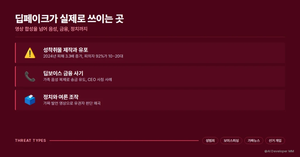 딥페이크 뜻, 5분이면 끝나는 원리부터 예방까지 총정리 3 딥페이크 범죄 유형별 사례 정리 타임라인