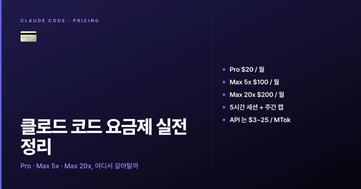 클로드 요금제