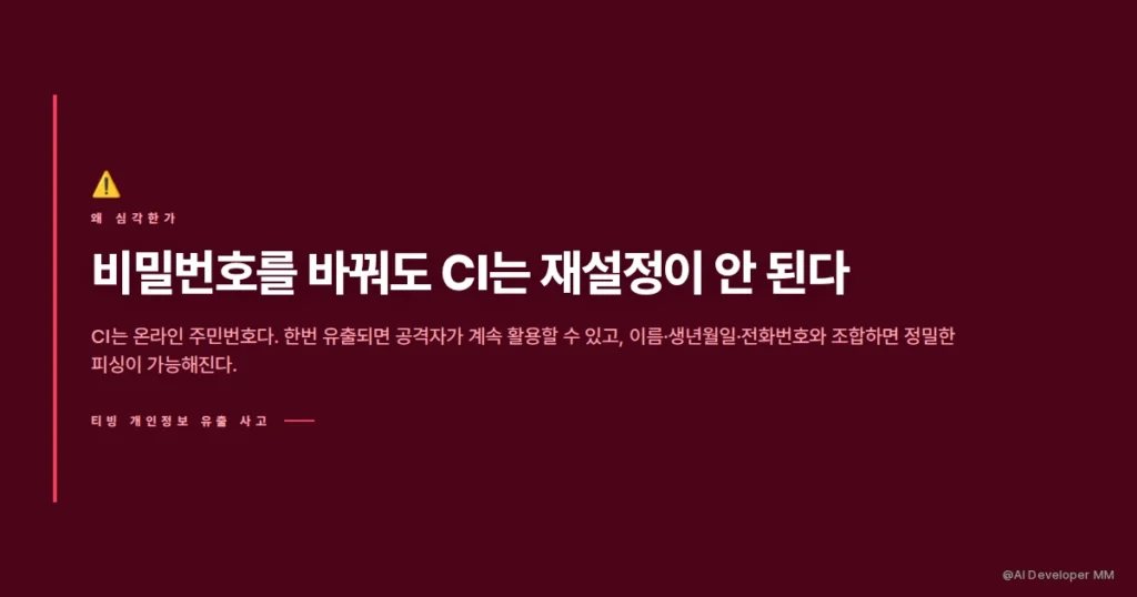 티빙 개인정보 유출, 깃허브에 올린 AWS 키 하나가 시작이었다 3 CI 연계정보 뜻과 유출 시 2차 피해 시나리오