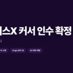 스페이스X 커서 인수 확정 썸네일