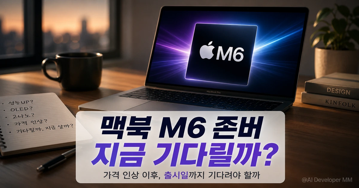 맥북 M6 존버 가격 인상 이후 출시일까지 기다려야 할지 판단 기준